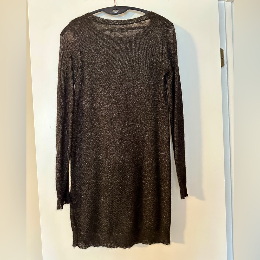 All Saints Black Mohair Blend Sweater Dress - US size 6, UK size 10